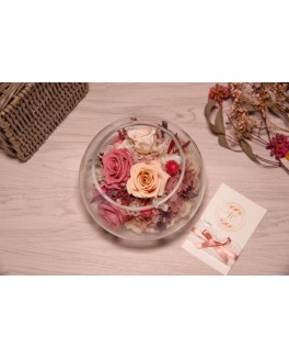 Glass Bowl Bouquet 05 保鮮花